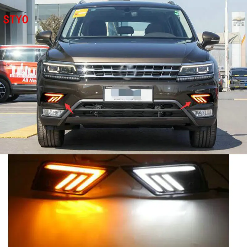 

STYO Car LED light DRL Daytime running lights for VW Tiguan 2017 2018