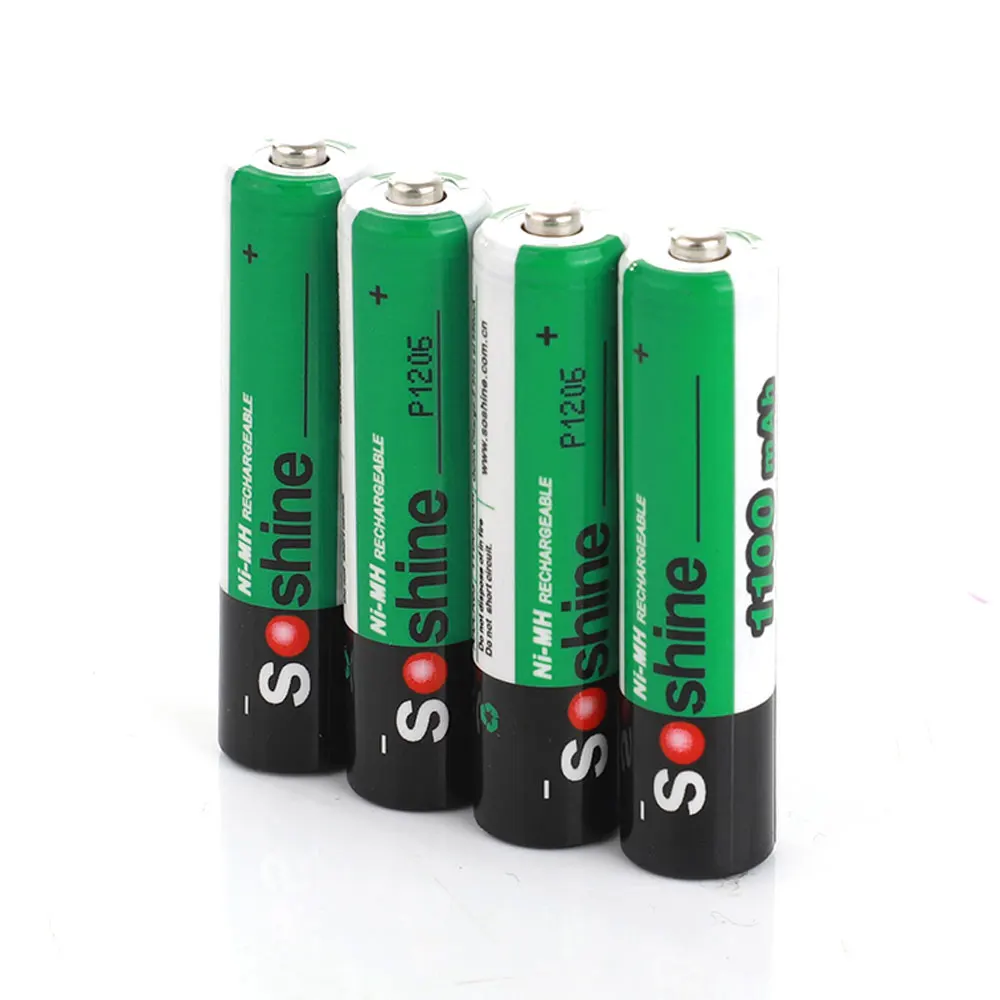 Soshine 16pcs 1100mAh 1.2V AAA Battery/3A Battery Ni-MH NiMH Rechargeable Battery With Storage Box Battery Case Holder