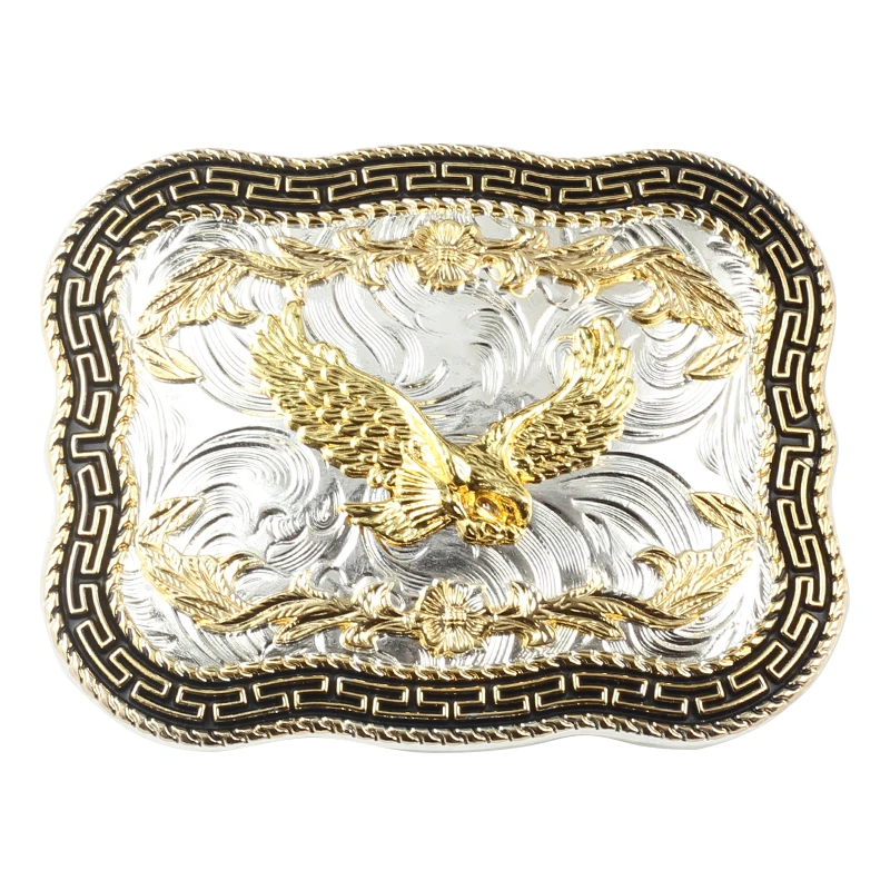 Golden Eagle Big Western Style Belt Buckle Decoration Belt Accessories DIY 4.0 Ｗidth