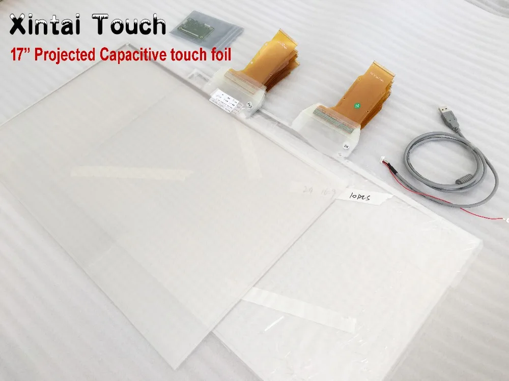 

Xintai Touch 17 Inch 5:4 Ratio 10 Touch Points Interactive Capacitive Multi Touch Foil Film Plug & Play, with USB port