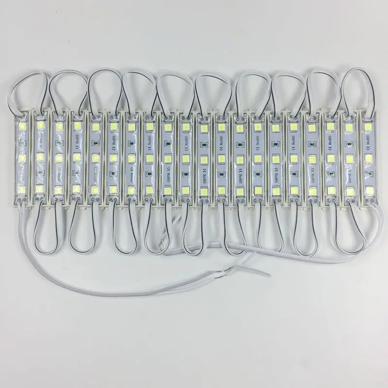 100pcs/lot Super Bright SMD 5054 LED Module Advertisement Design High Quality LED Module Lighting 3 LED DC12V