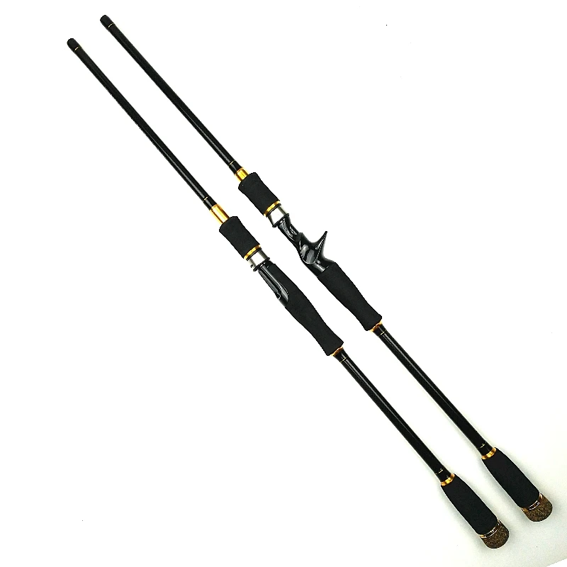 1.8/2.1/2.4m 3 sections M power carbon fishing rod casting spinning trout rods lure 10-25g light portable travel fish pole