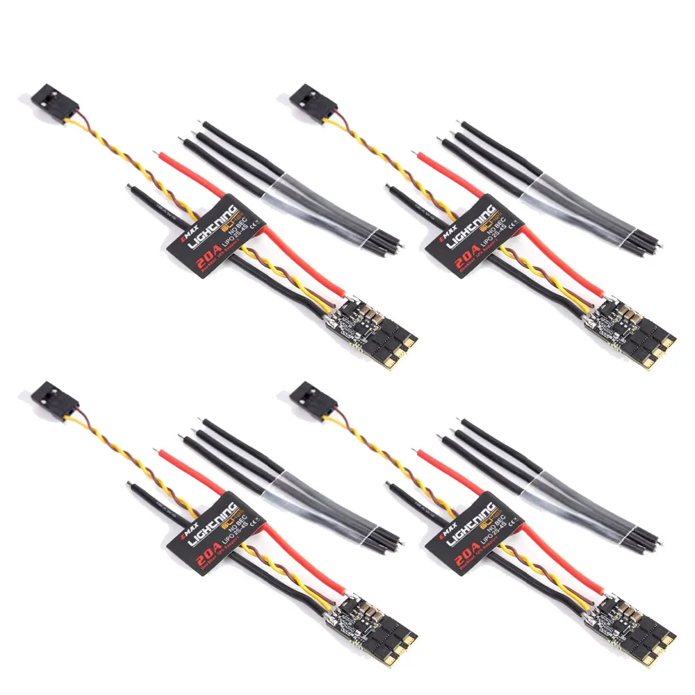 4pcs/LOT EMAX BLHeli Lightning 20A 30A ESC Speed Controller for RC Quadcopter Multi-copter Racing dron