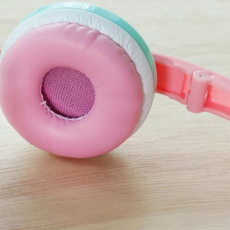 Chiclits-女の子用の折りたたみ式ステレオヘッドフォン、子供用ヘッドセット、Xiaomi携帯電話用イヤホン、mp3、タブレット、ラップトップ、キャンディーカラー、ギフト