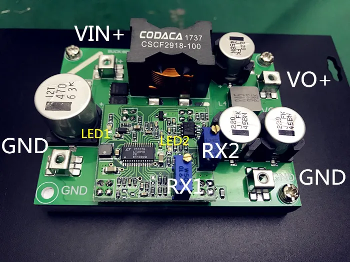 DC-DC High Power Step-down Power Adjustable Constant Current Constant Voltage Input 3-60V Output 2-56V/1-25A