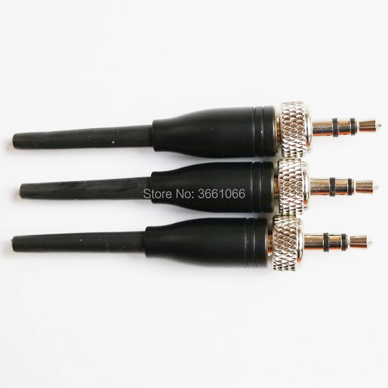 1/8 3.5mm Male Lock Stereo Audio Adapter Microphone Connector for Sennheiser Sony Headset Tie Clip Lavalier Mics Microphone DIY