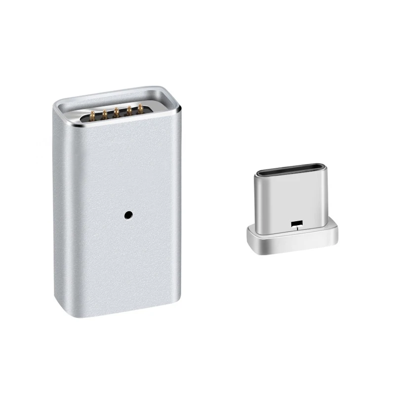 Adaptador magnético micro usb fêmea, para tipo c macho carregador para samsung s10 + s9 s8 note 8 xiaomi mi9 mi8 para huawei oneplus 7 6t 5t