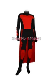Red Robin Spandex Superhero Costumes Halloween Costume with Cape