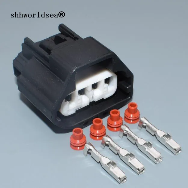 

Shhworldsea 4 Pin 2.2MM Waterproof Car Terminal Blocks Wire Connectors Wire Harness Connector Terminals Connector plug