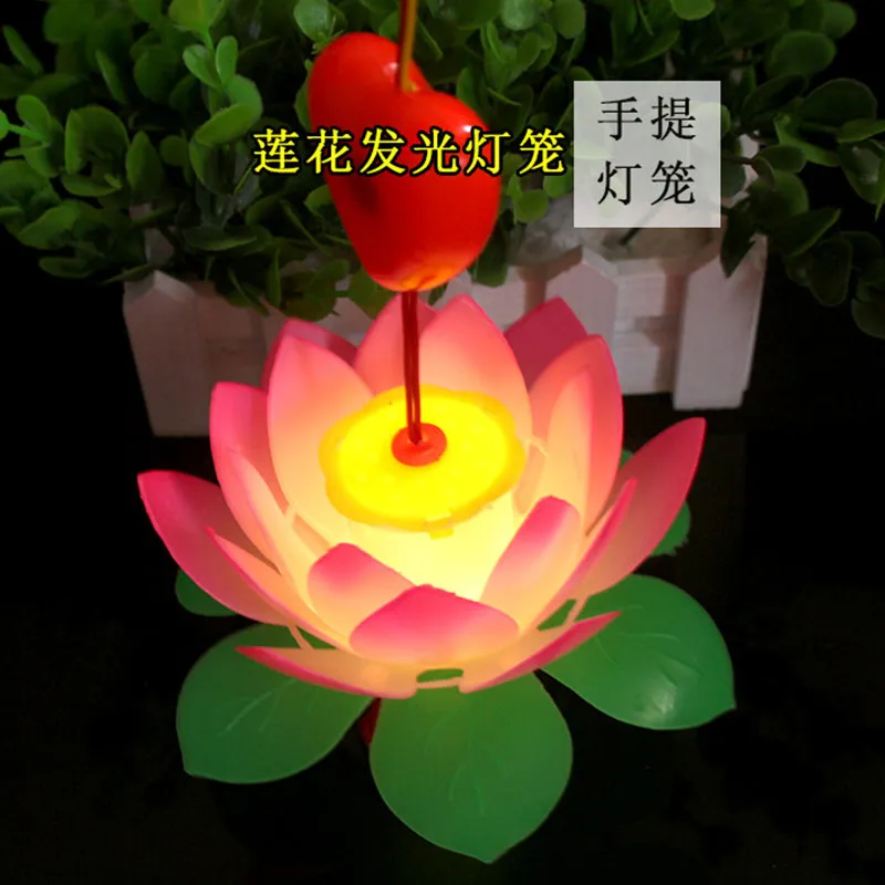 Glow in the Dark Toy Music Luminous Portable Palace Lamp Mini Red Lantern Night Market Gifts Birthday Party Wedding Decoration