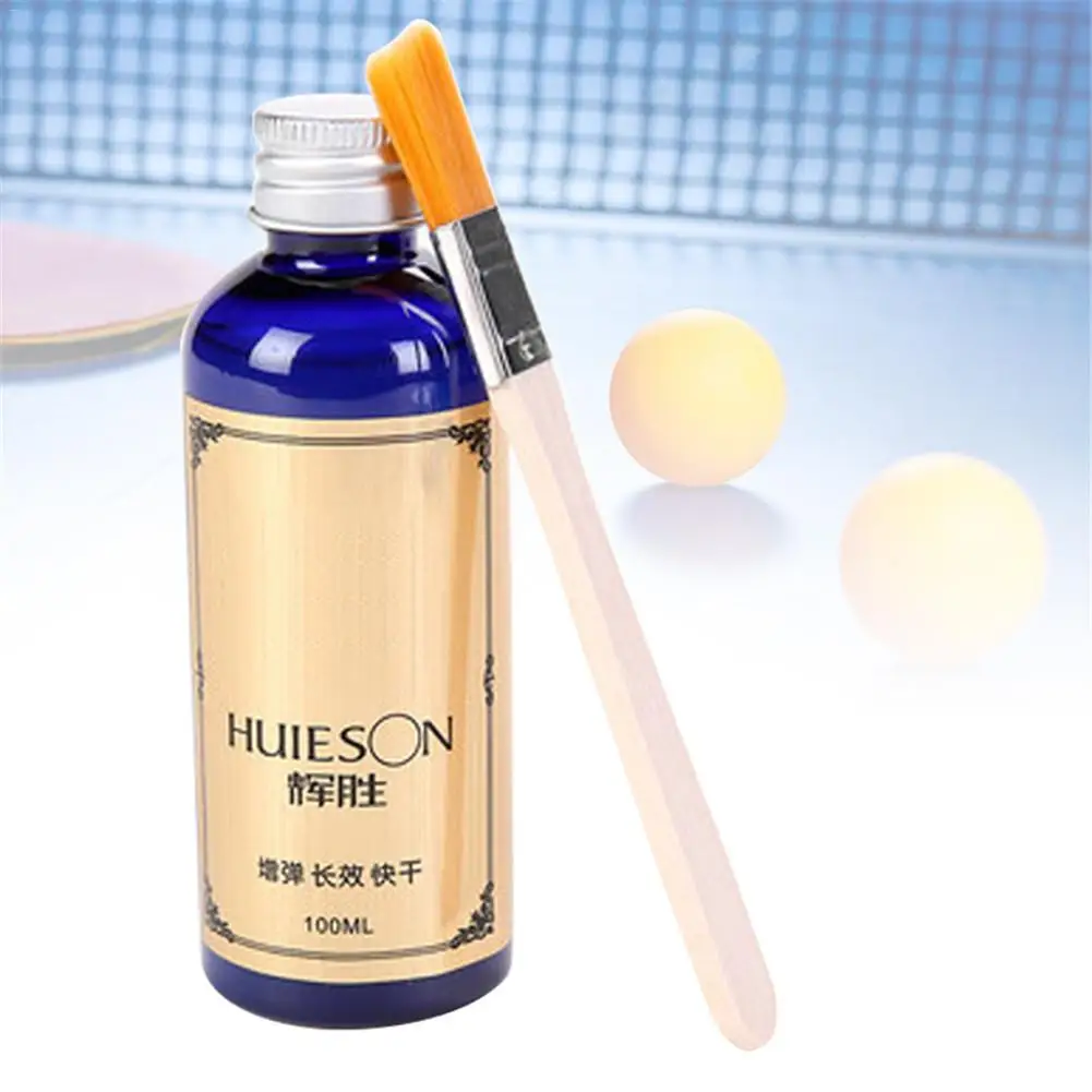 Professional 100ml Speed Liquid Super With Special Brush Pingpong Racket Rubbers Table Tennis Glue For SchoolOffice Accessories