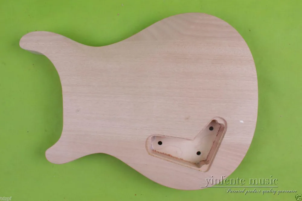 Solid Body DIY electric guitar Body Replace mahogany Maple Veneer Unfinished #849