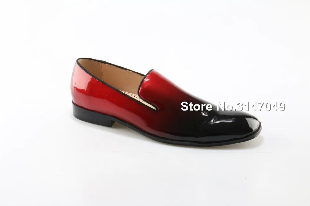 Mixed Color Patent Leather Creepers Flats Good Quality Men Shoes Hot Sale Zapatos Mujer Red Black Mens Shoes Dress Loafers Shoes