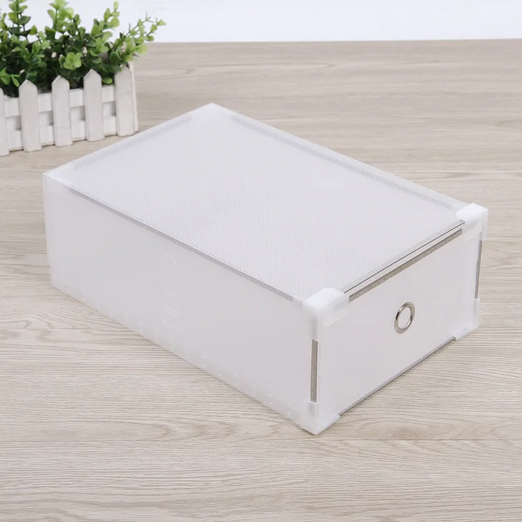 

6Pcs/set Shoe Organizer Drawer Transparent Plastic Shoe Storage Box Rectangle PP Thickened Shoes Organizer Drawer Shoe Boxes