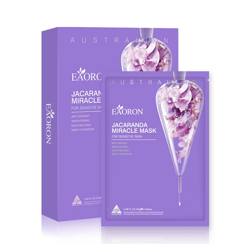 Eaoron Jacaranda Miracle Mask for Sensitive Skin 25g *5PCS Brightening Deep Hydration Australia Hottest Product Now