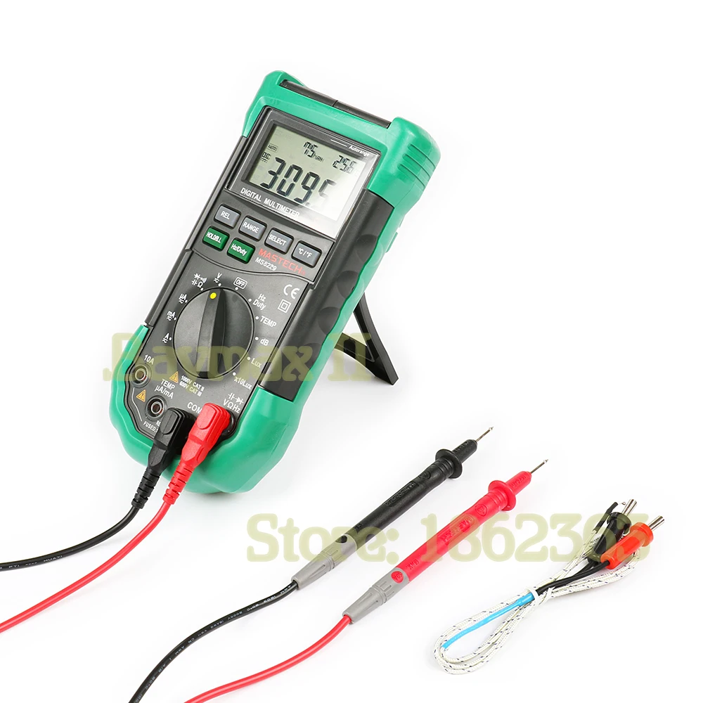 Mastech MS8229 Auto-Range 5-in-1 Multi-functional Digital Multimeter with DMM, Lux,Humidity,Sound Level,Thermometer