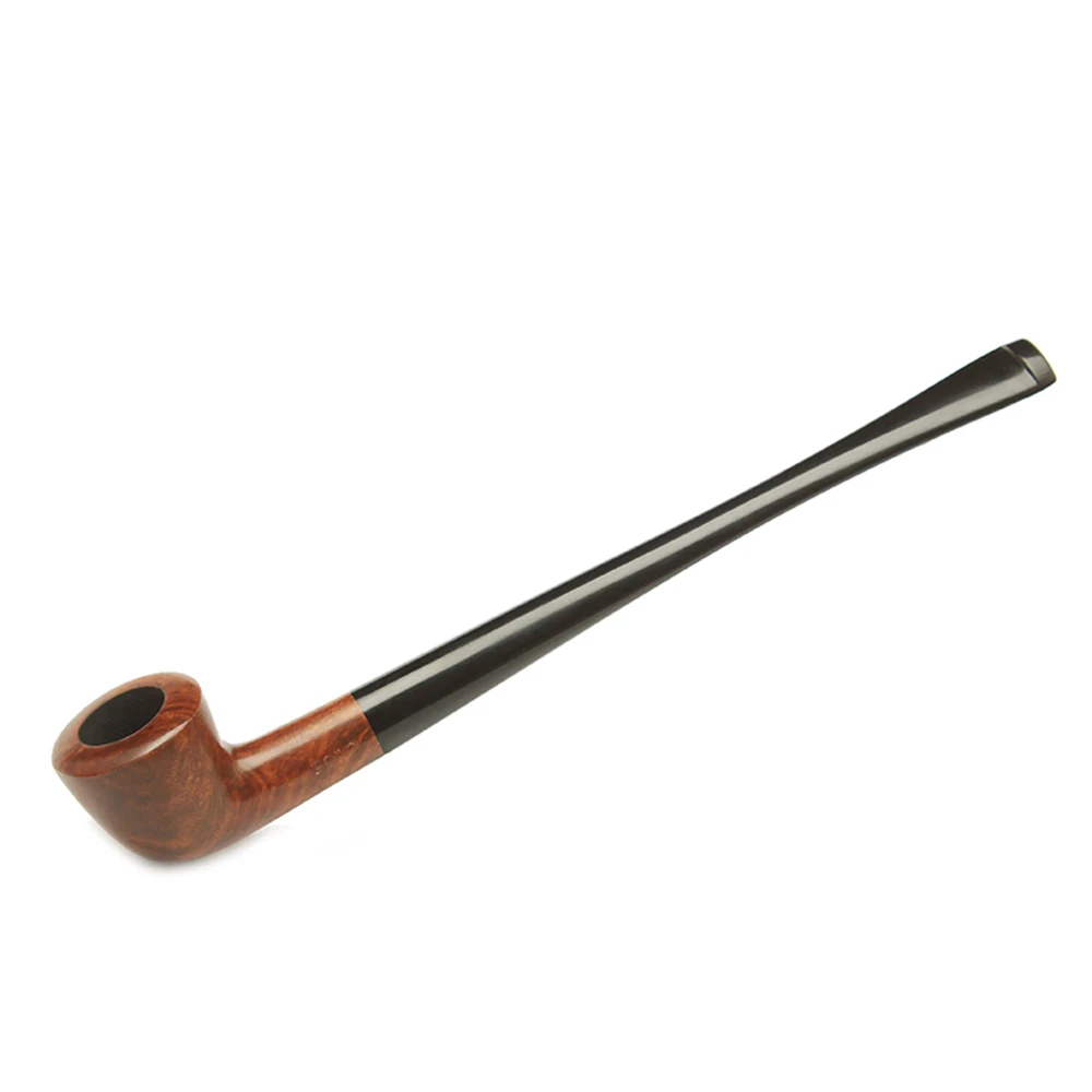 RU-NewBee 10 Smoking Tools Handmade Briar Wood Polo Smoking Pipe Small Long Stem StraightTobacco Pipe for Reading Factory modern