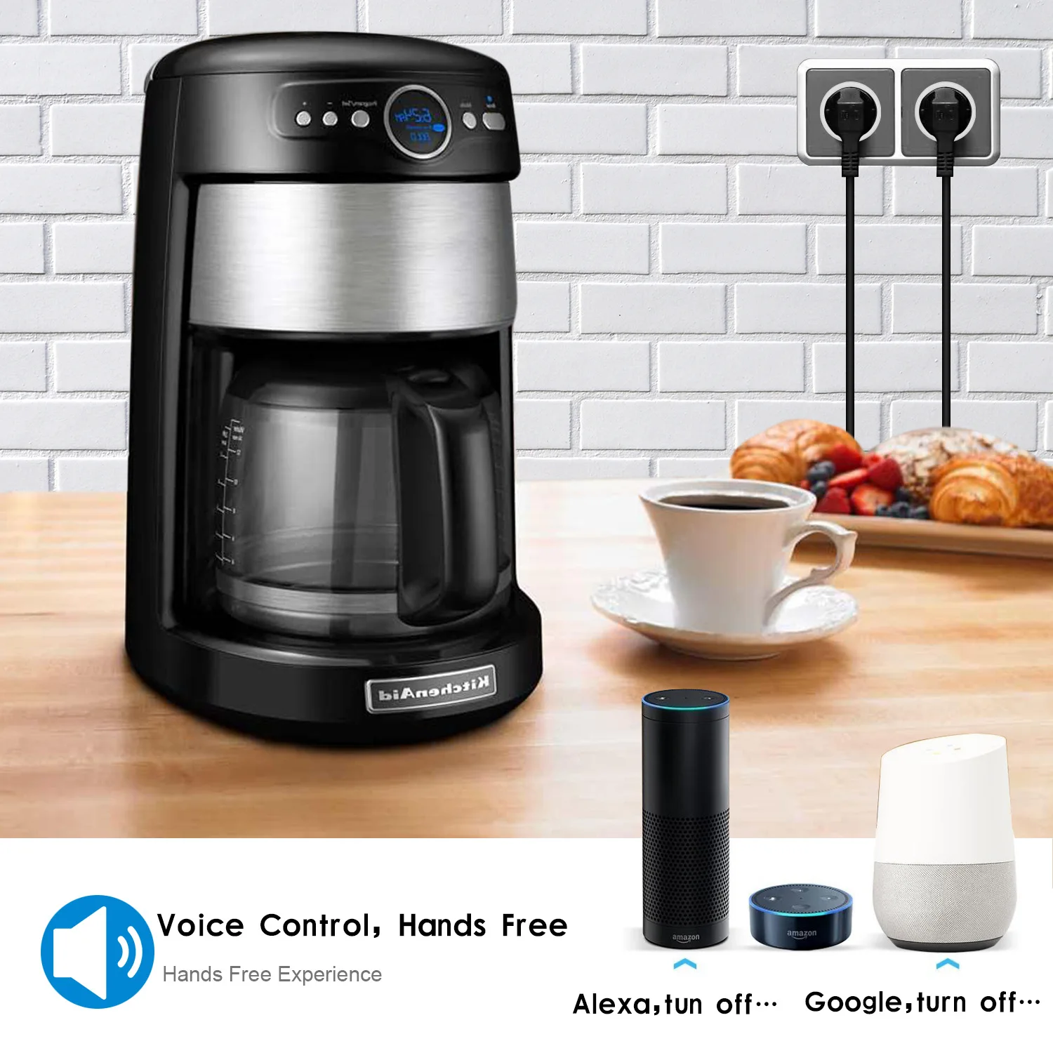 เต้าเสียบ16A Wifi บราซิล5ชิ้นควบคุมไร้สายสำหรับบ้านอัตโนมัติ Tuya สมาร์ทเข้ากันได้กับ Alexa Power Monitor