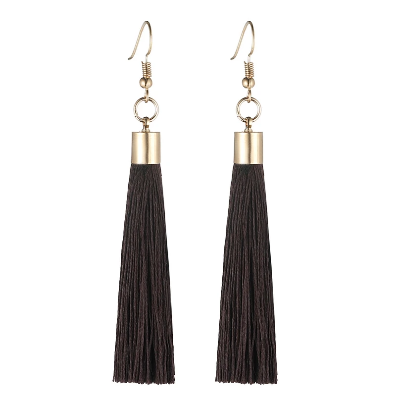 LOVBEAFAS Fringe Quaste Ohrringe Für Frauen Gold Farbe Vintage Lange Tropfen Baumeln Ohrringe Mode Hochzeit Schmuck Party Geschenk – Detail 11