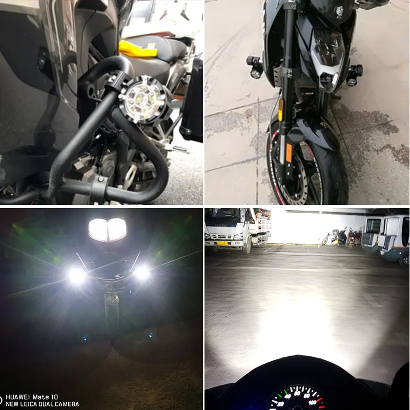 12000lm LED Motorcycle headlights Motorbike Waterproof Fog Spot Universal MotoSpotlight Super bright for YAMAHA KAWASAKI BMW