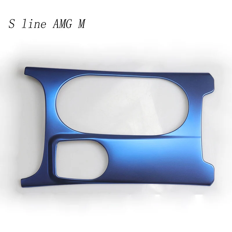 Car styling Central Storage box frame trim Water Cup panel trim Covers Stickers for Mercedes Benz CLA C117 GLA X156 A Class RHD