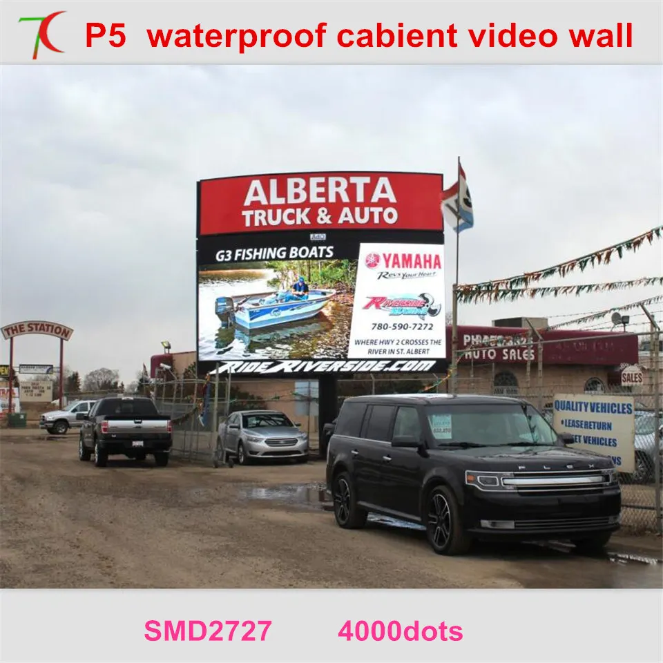 widely used in stages, sports events.outdoor advertisement ,shopping signs P5 smd waterproof caibnet led display screen