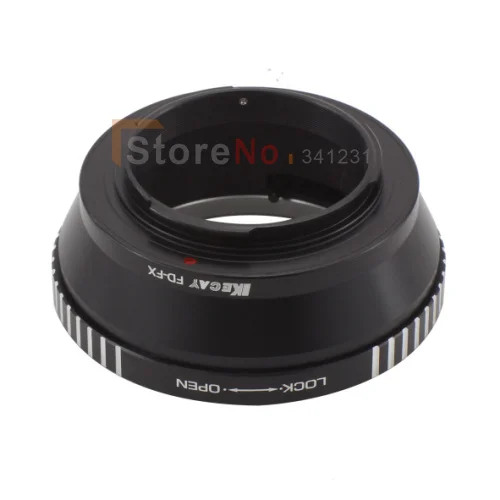 KECAY FD-FX سبائك الألومنيوم ل Can & n FD جبل محول العدسة الدائري ل Fujifilm FX X Mount X F X-Pro1 CameraX-أسود + فضي