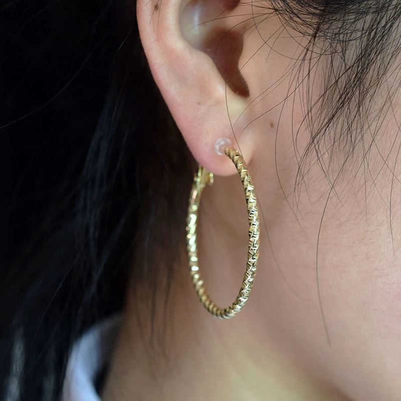 Hoop Earrings for women Clip on the ear Without piercings Small circle Rings 2021 New Trend Fashion Jewelry Fine Ladies Earings