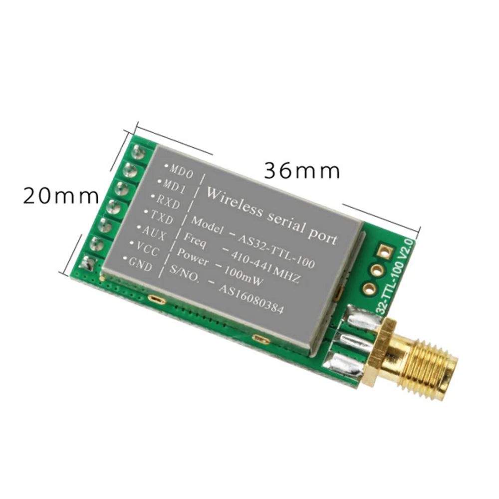 Wireless Module 433MHZ Wireless Serial Port LORA Spread Spectrum 3000 Meters UART Interface