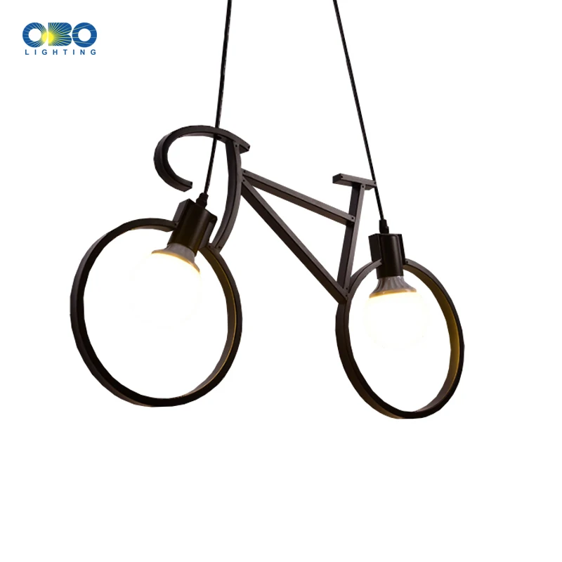 

Nordic Modern Iron Bicycle Chandelier Retro Cafe Creative Children's Room Bedroom Personality Pendant Lamp Indoor lighting