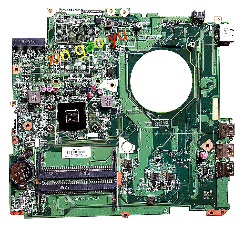 

810319-001 for HP For Pavilion 17-F Laptop Motherboard DAY22AMB6E0 A6-6310 CPU 100% Test OK