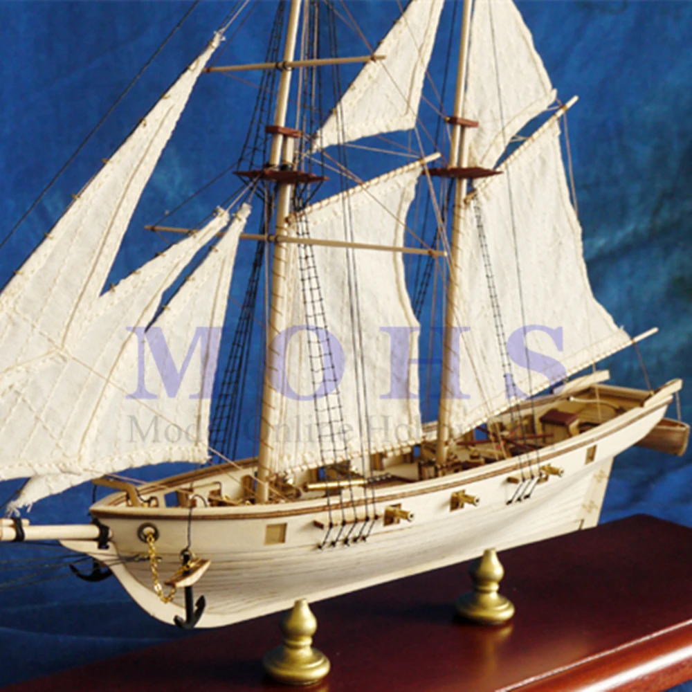 assembly model kits retro/brass sailing Halcon COMBO classical wooden sailing boat scale wooden assembly ship building kits