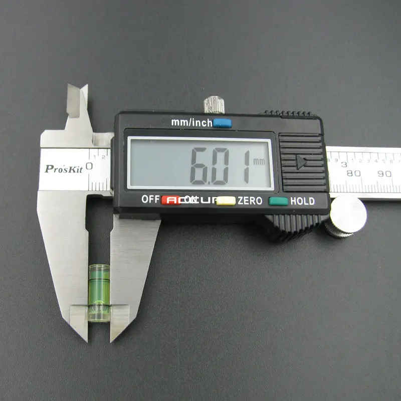 100pcs 6*15mm Acrylic tubular levels mini spirit level Liquid level Indicator for Hanging horizontal ruler