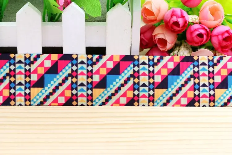 1.5inch  Tribe Printed Grosgrain Ribbon material Headwear Party Decoration Diy Wholesale Craft 38mm P5092