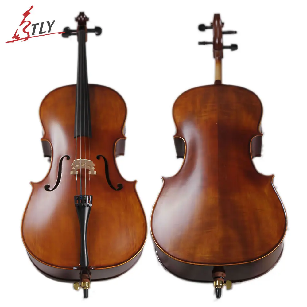 

TONGLING Handcraft Matt Cello Full Size Natural Flamed Maple Grade AAA Spruce Violoncello Acoustic Musical Instrument