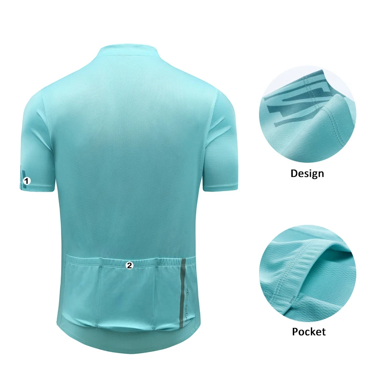 Santic Cycling Jerseys Men Bike Shirt MTB Cycling Clothing Comfortable Breathable