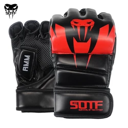 SOTF-Gants de boxe multicolores pour adultes, serpent venimeux MMA, tigre Muay Thai, muay-thaï, gants de combat, boîte à coussinets Sanda