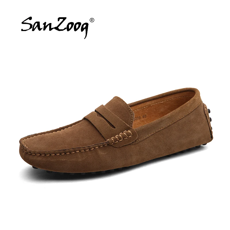 Plus Big Size 50 51 52 53 Summer Men Suede Loafers Leather Casual Slip On Shoes Mocasines Hombre Lofer Man Loafer