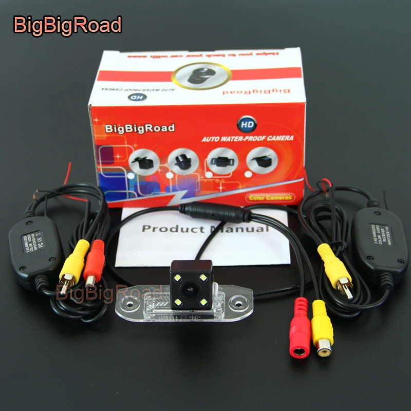 

BigBigRoad для Volvo S60 S60L XC60 2009-2015, беспроводная камера, автомобильная камера заднего вида, резервная камера заднего вида, разъем RCA, парковочная камера