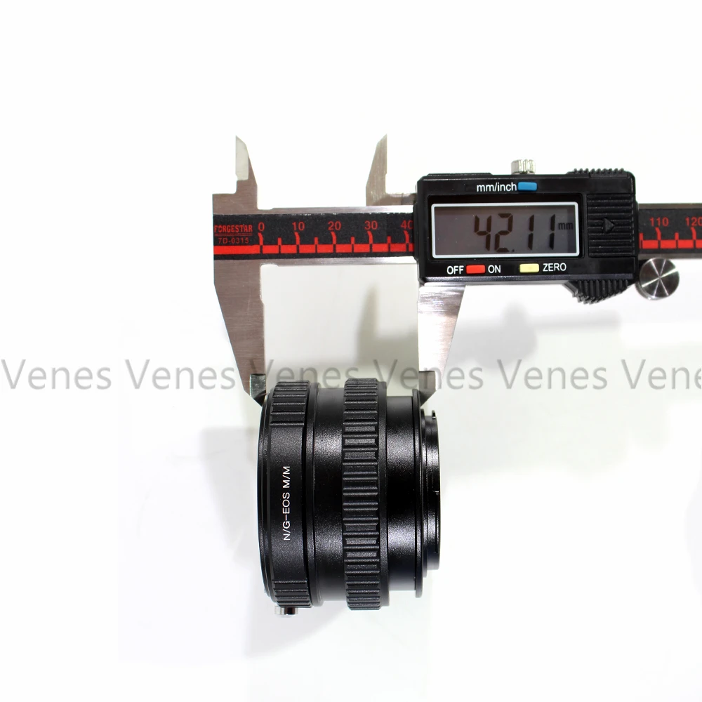 

Venes N/G-For EOS.M/M, Macro Adapter Ring Helicoid Tube Suit For Nikon G/ F/ AI/ AIS lens To Suit for EOS M1 M3 M2 camera