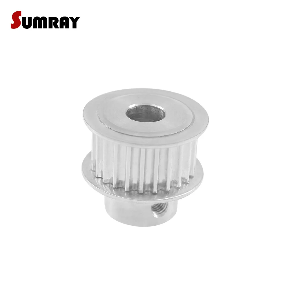 2pcs HTD3M 20T Transmission Pulley 4/5/6/6.35/8/10/12mm Inner Bore 11/16mm Width Toothed Pulley Wheel for CNC Machine