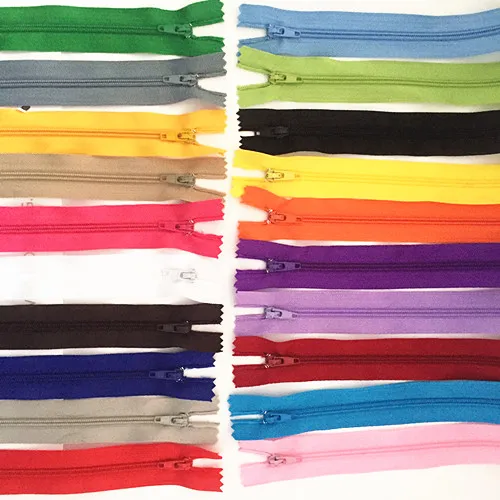 10pcs 30cm (12 Inch) Nylon Coil Zippers Tailor Sewer Craft Crafter's & FGDQRS (20 colors)