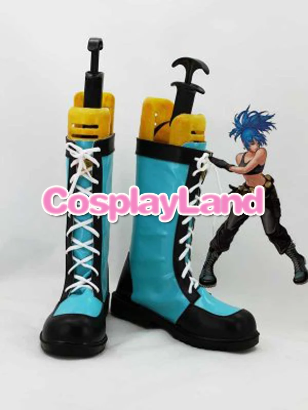 

Customize Boots The King of Fighters Cosplay Ieona Gaidel Cosplay Shoes Halloween Party Cosplay Shoes