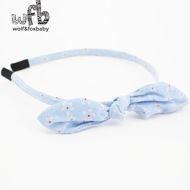 Retails Kids Cute fabrics Rabbit Bunny Ears printing floral flower bowknot Multi-Style Hair Accessaries hairclasp hairwear 2014