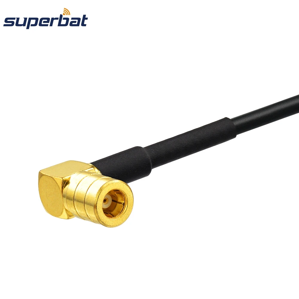 Supebat-conector de ângulo reto fatra k, plugue direto smb macho, com antena gps glonass, cabo de extensão rg175, 50cm