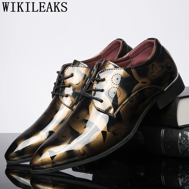 Men Wedding Shoes Prom Shoes Men Elegant Coiffeur Pointed Shoes Men Formal Luxury Brand Zapatos Hombre Vestir Bayan Ayakkabi