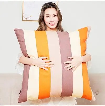 Largesize Colorful Vertical strip pillowcase 65x65cm cushion cover Oversized