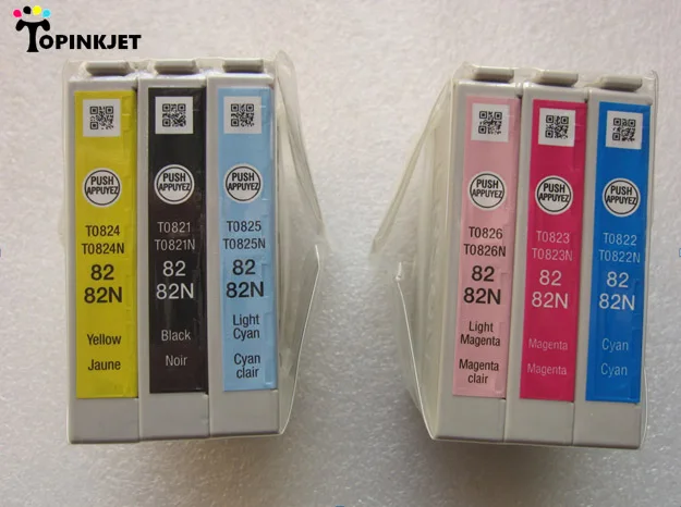 82N ink cartridge T0821N T0822N T0823N T0824N T0825N T0826N genuine ink cartridges For Epson R270/R290/R295/R390