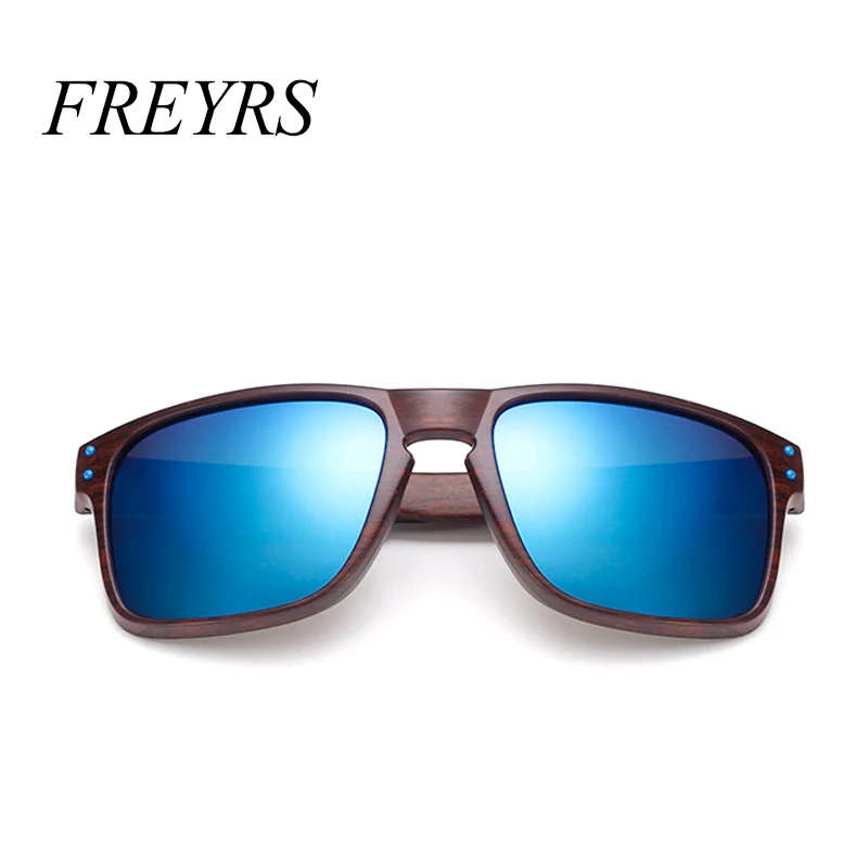 FREYRS Retro Wood Sunglasses Men Bamboo Sunglass Women Brand Design Sport Goggles Mirror Sun Glasses Shades lunette oculos 048