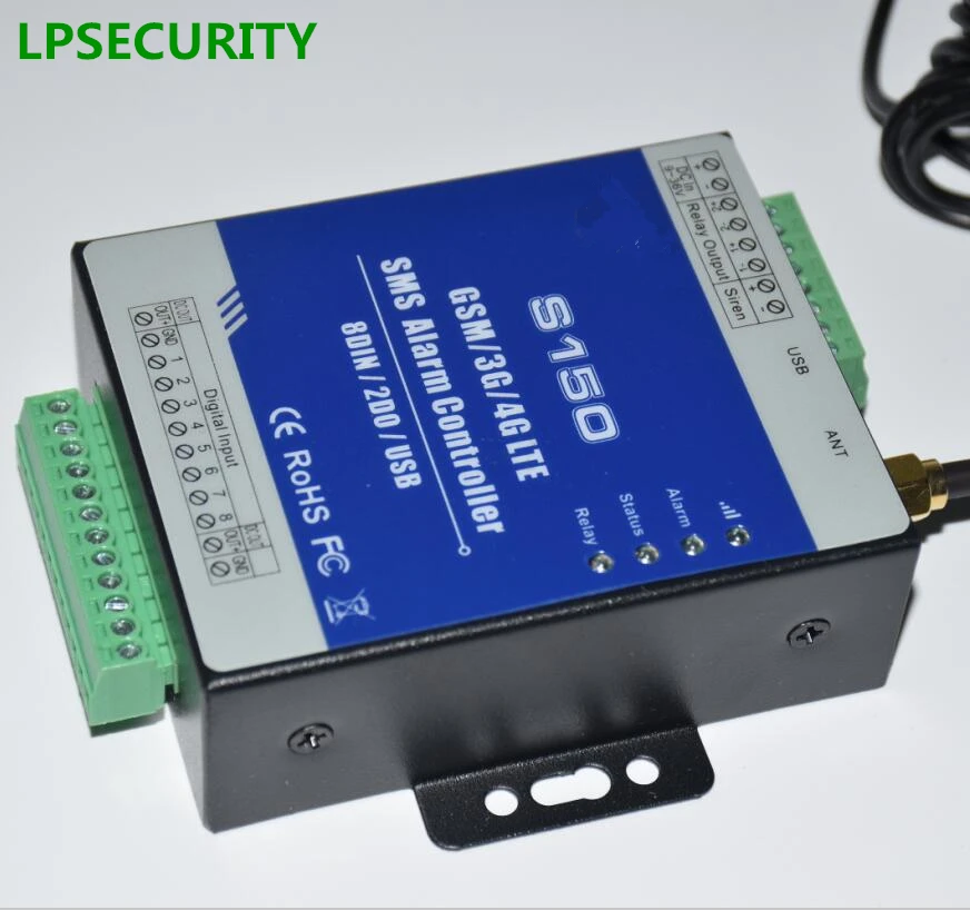 Lpsecurity Gsm 3G 4G Rtu Sms Alarm Controller Industriële Iot Rtu Monitoring Systeem Ingebouwde Watchdog S150